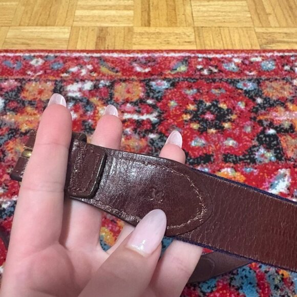 Bow Tie Needlepoint Belt in Navy by Smathers & Branson - Size 34 - Picture 5 of 6